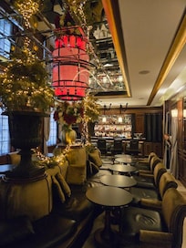 The bar and breakfast area