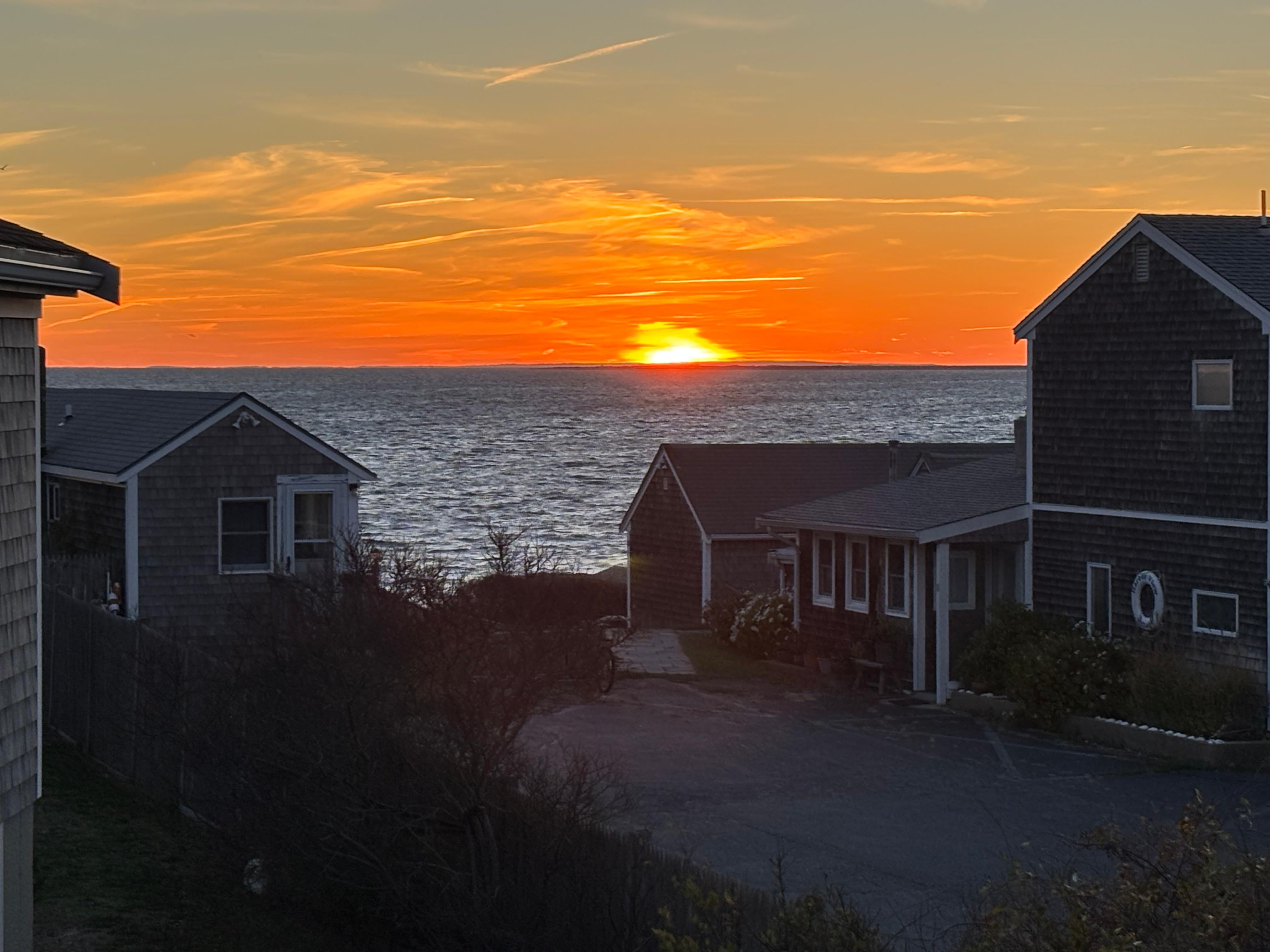 Sunset from the deck.