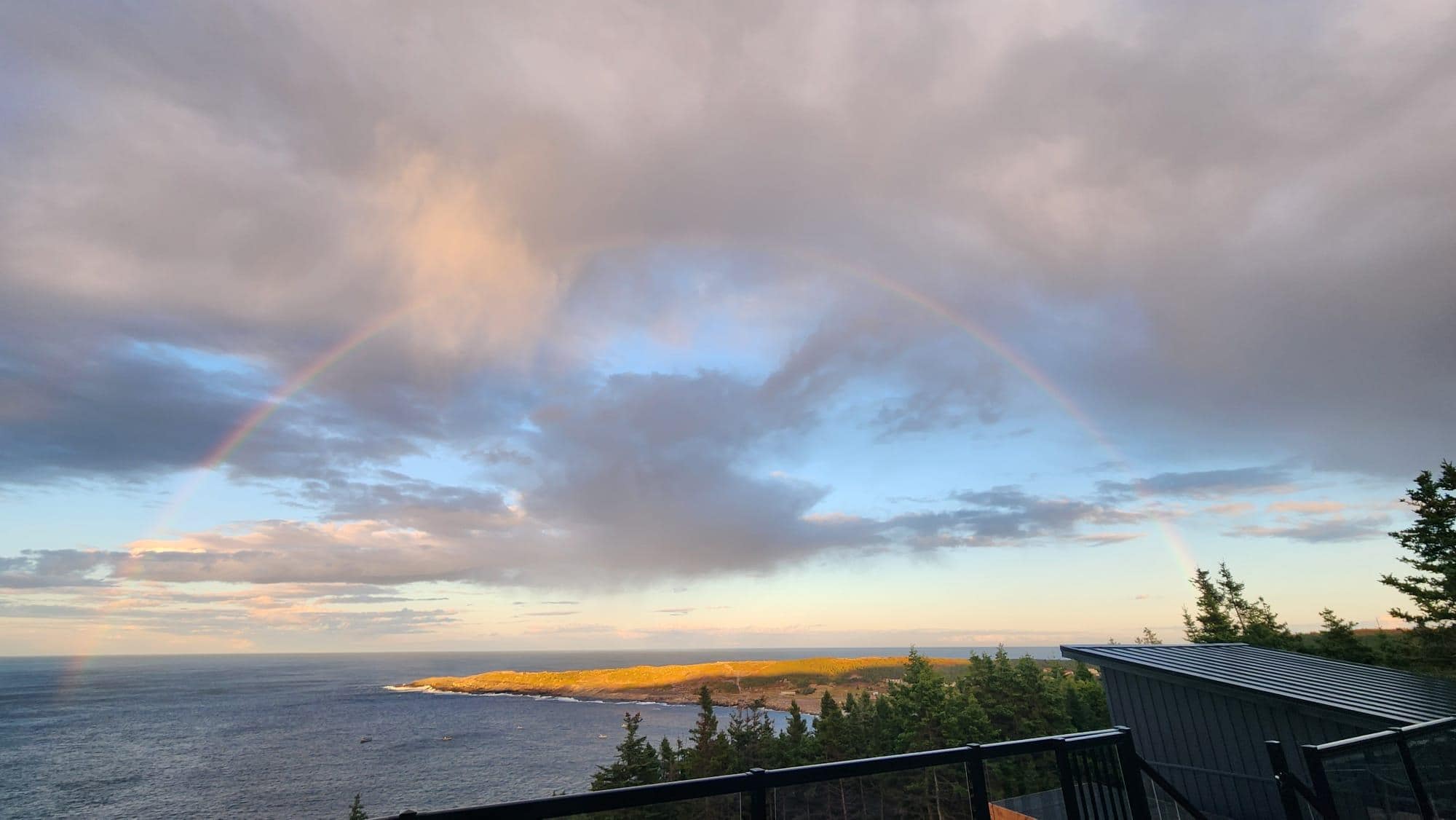 Rainbow from upper deck 