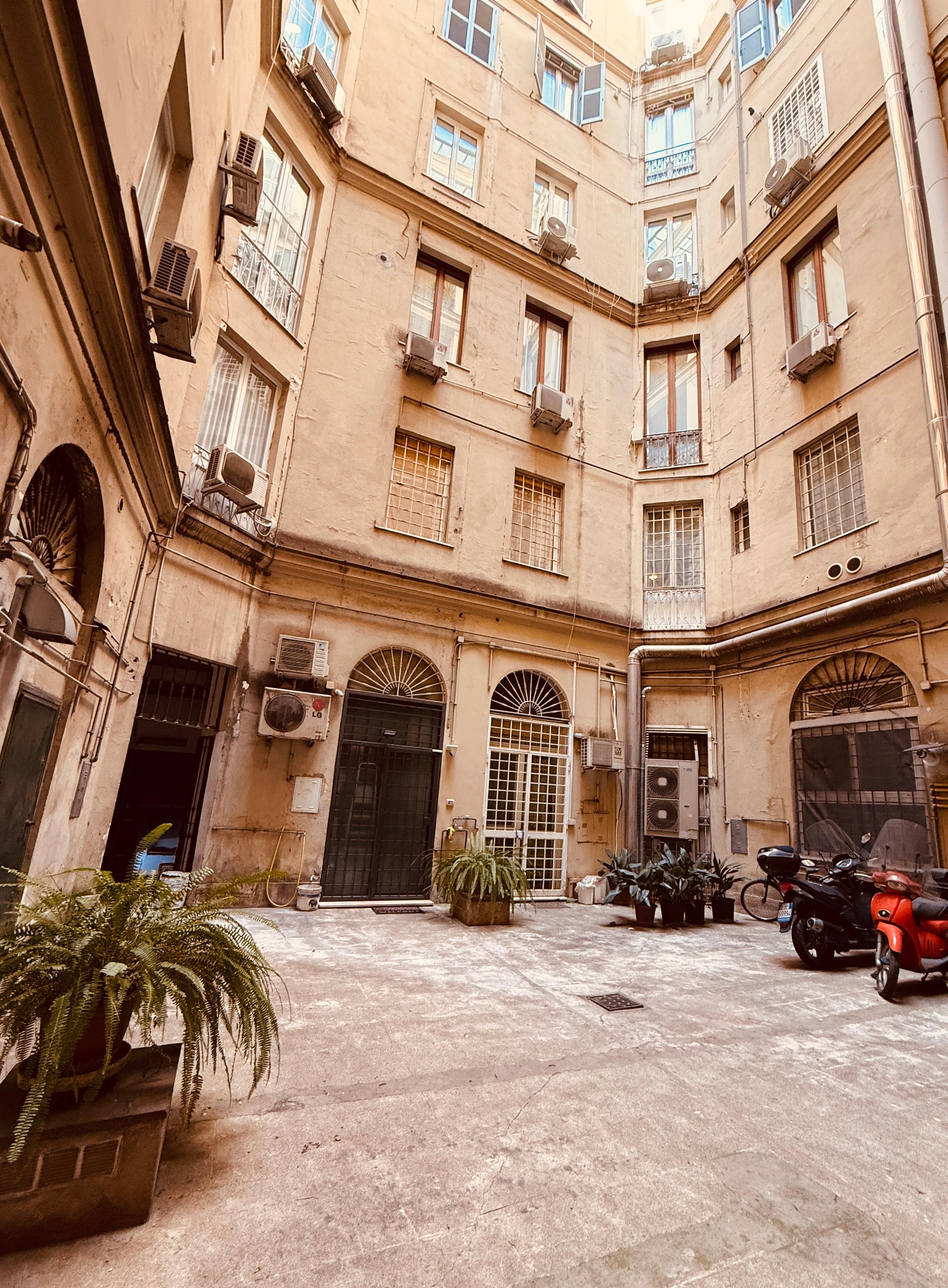 Inner courtyard at hotel 