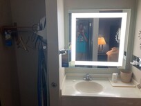 Nice separate sink area.