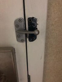 Lock assembly missing.