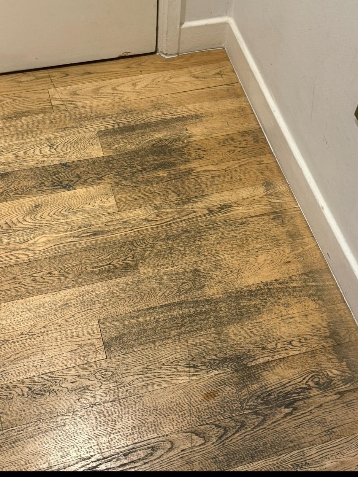 Worn flooring