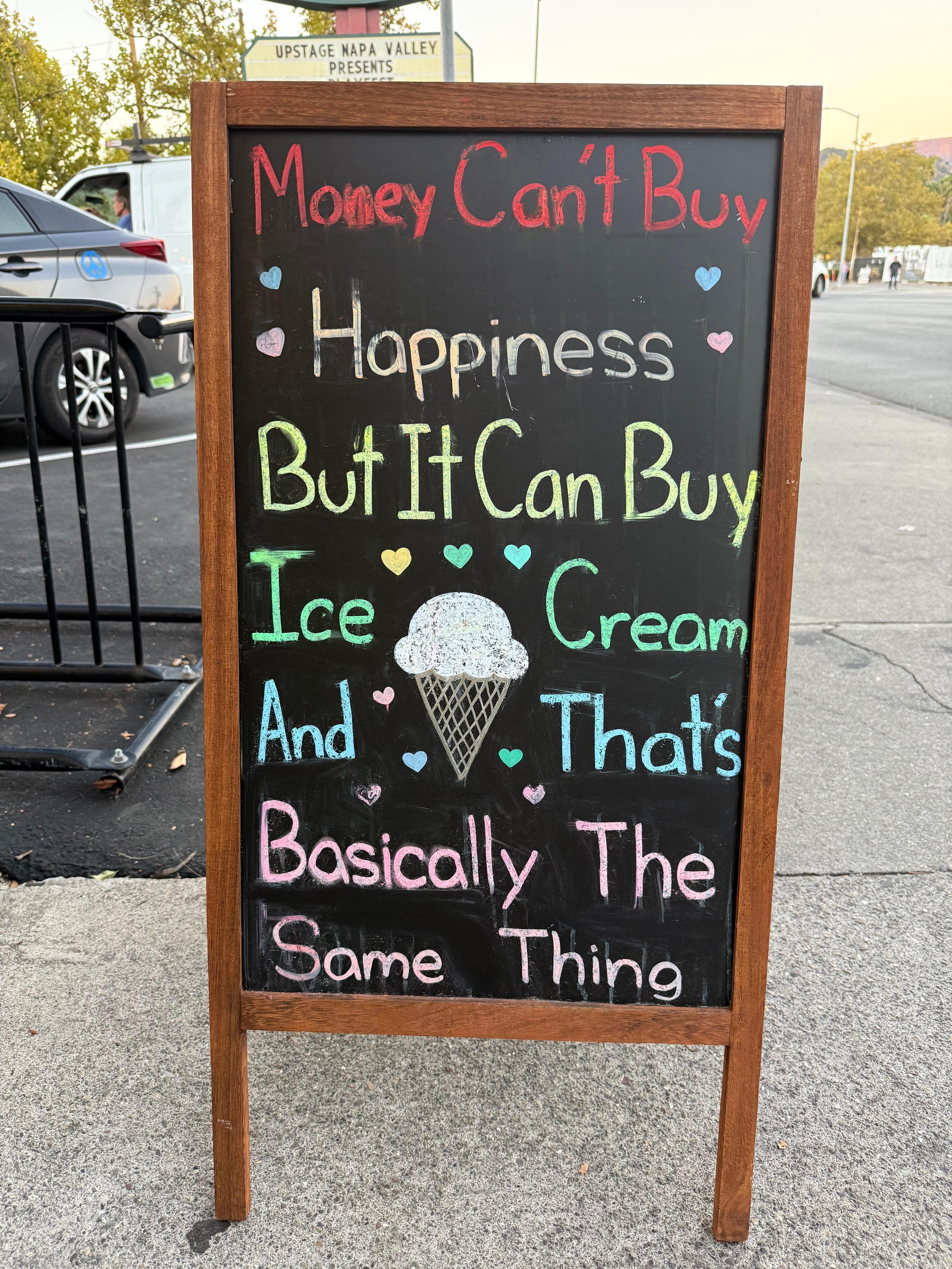 Delicious cream a few doors down. 