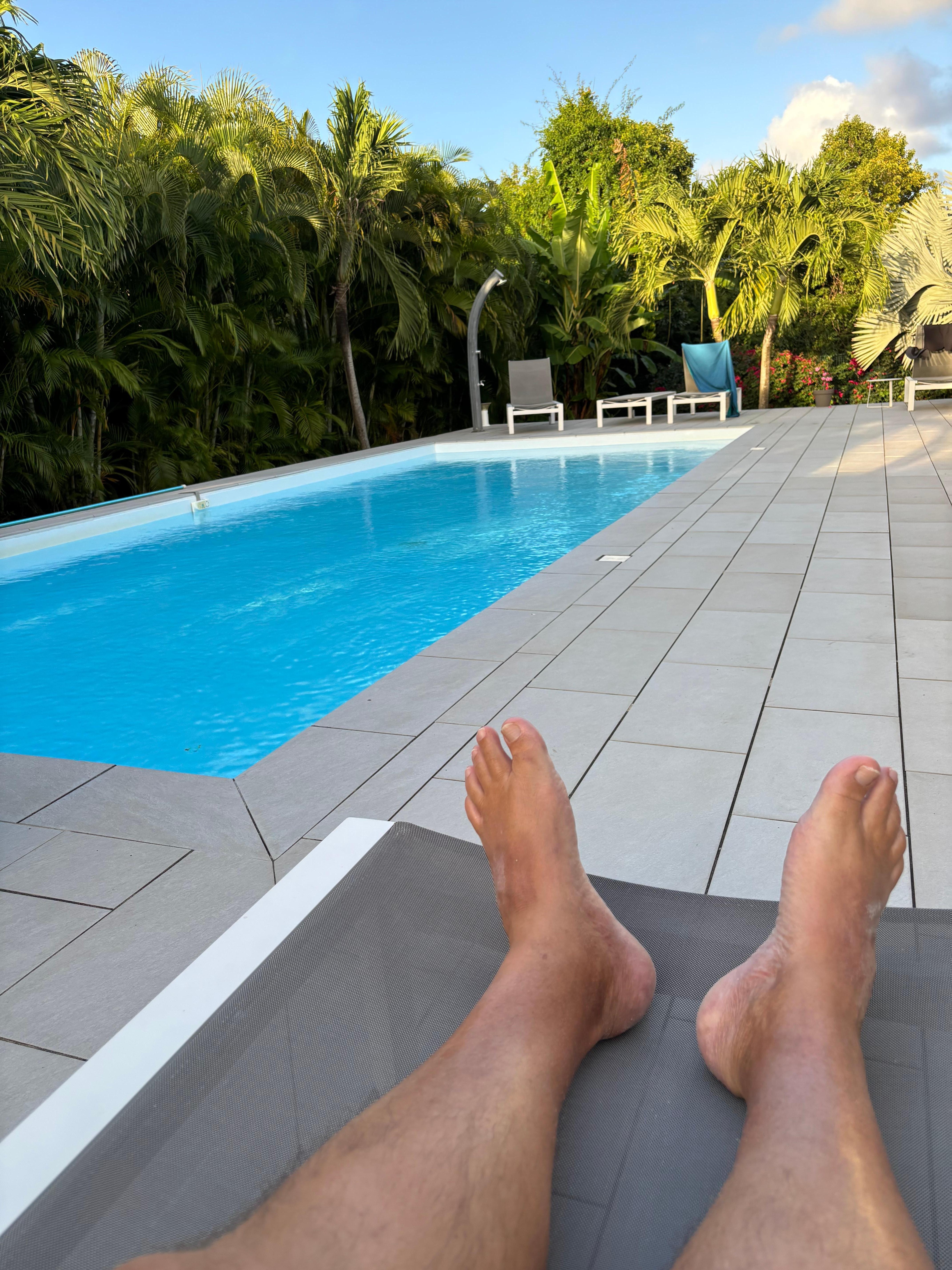 Nous avons adoré la piscine.