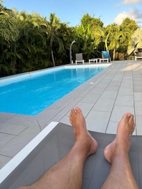 Nous avons adoré la piscine.