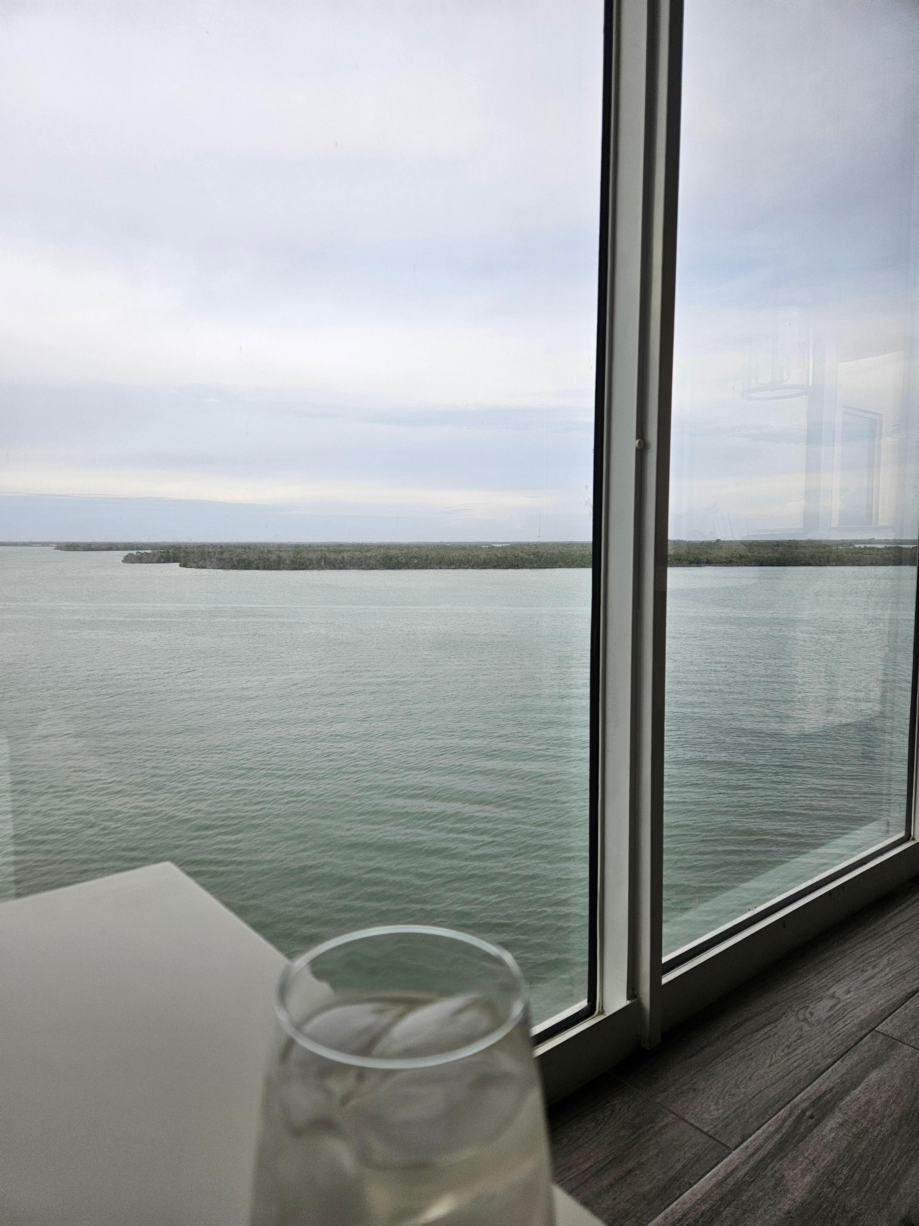 View from couch in living room