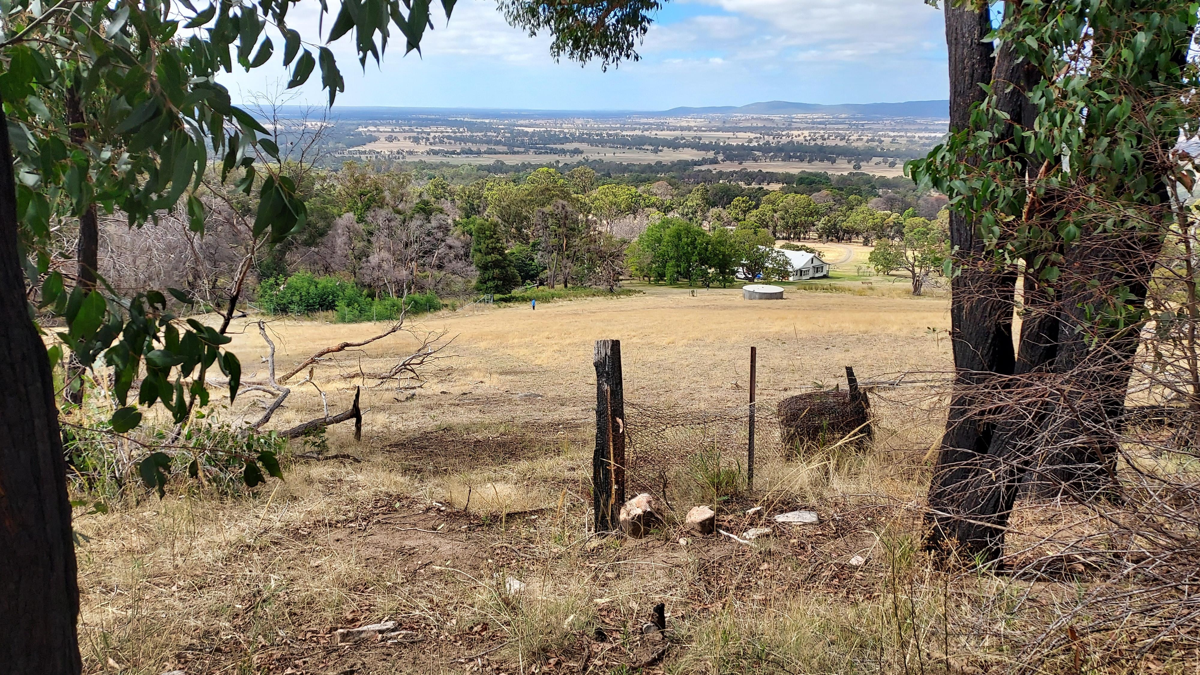 View from above the Adair homestead