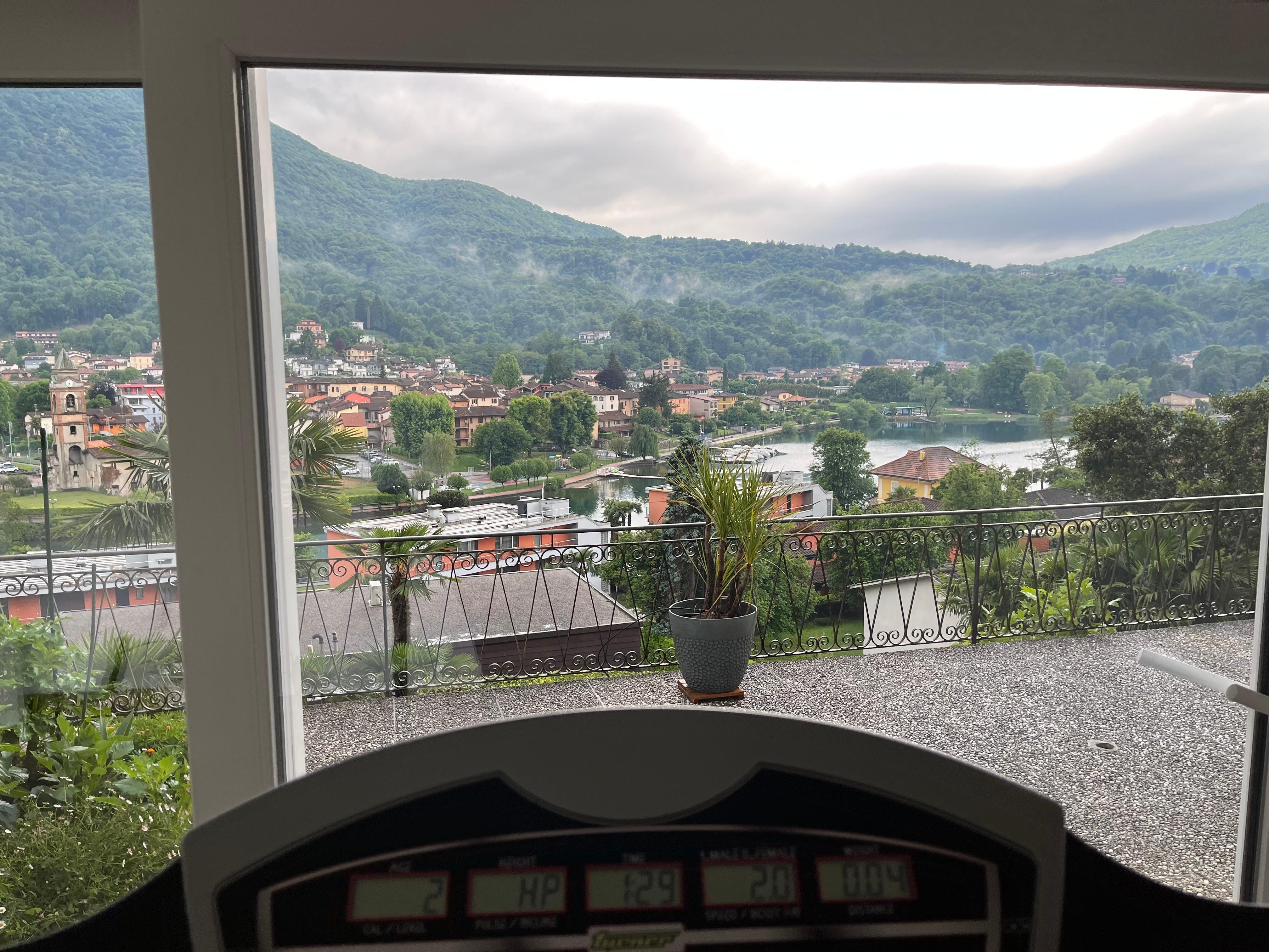 View from treadmill 