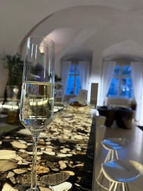Prosecco when we checked in.