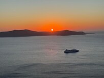 View from Hotel Keti balcony during sunset