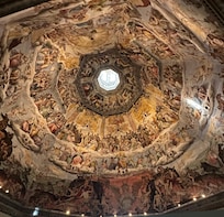 The dome fresco painted by Giorgio Vasari and Federico Zuccari, 1572-1579