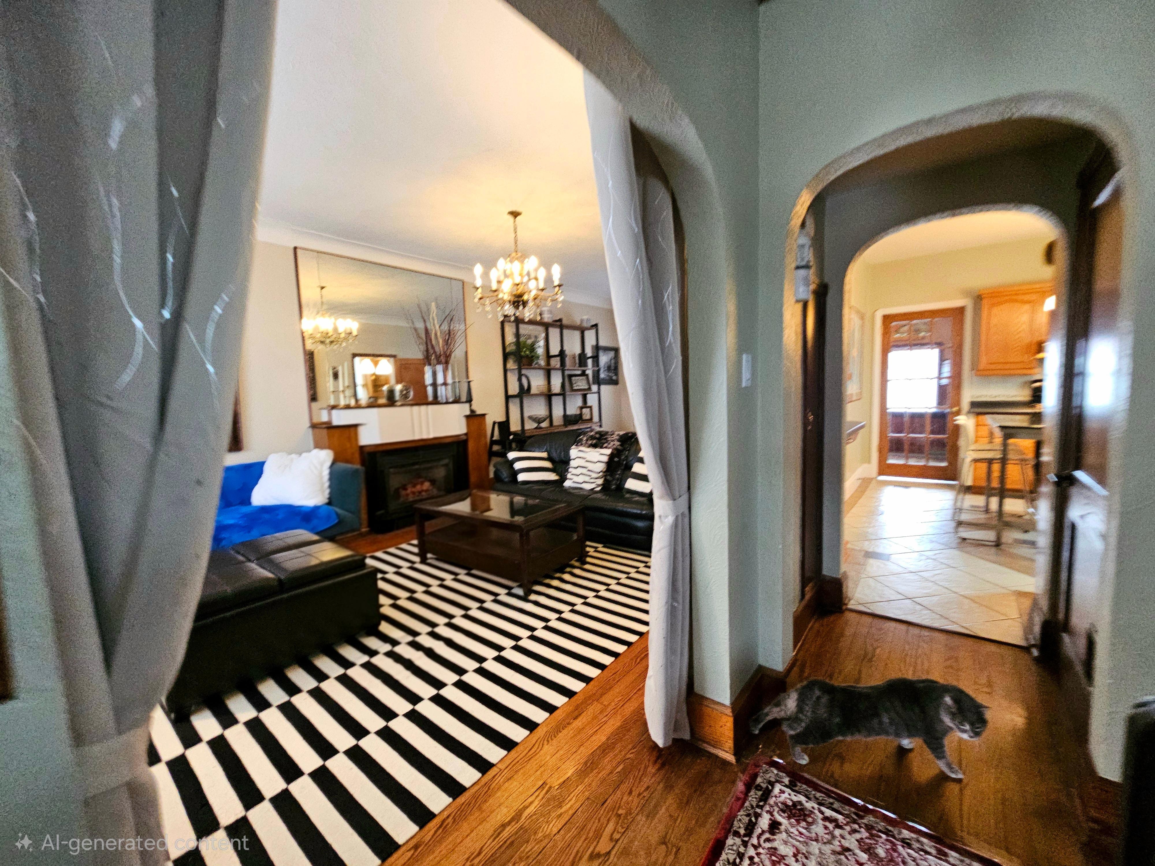 Large front entrance