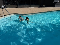Kids having fun in pool