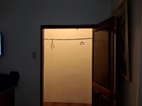 Large closet, no shelves.