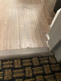 Floor was filthy batroom