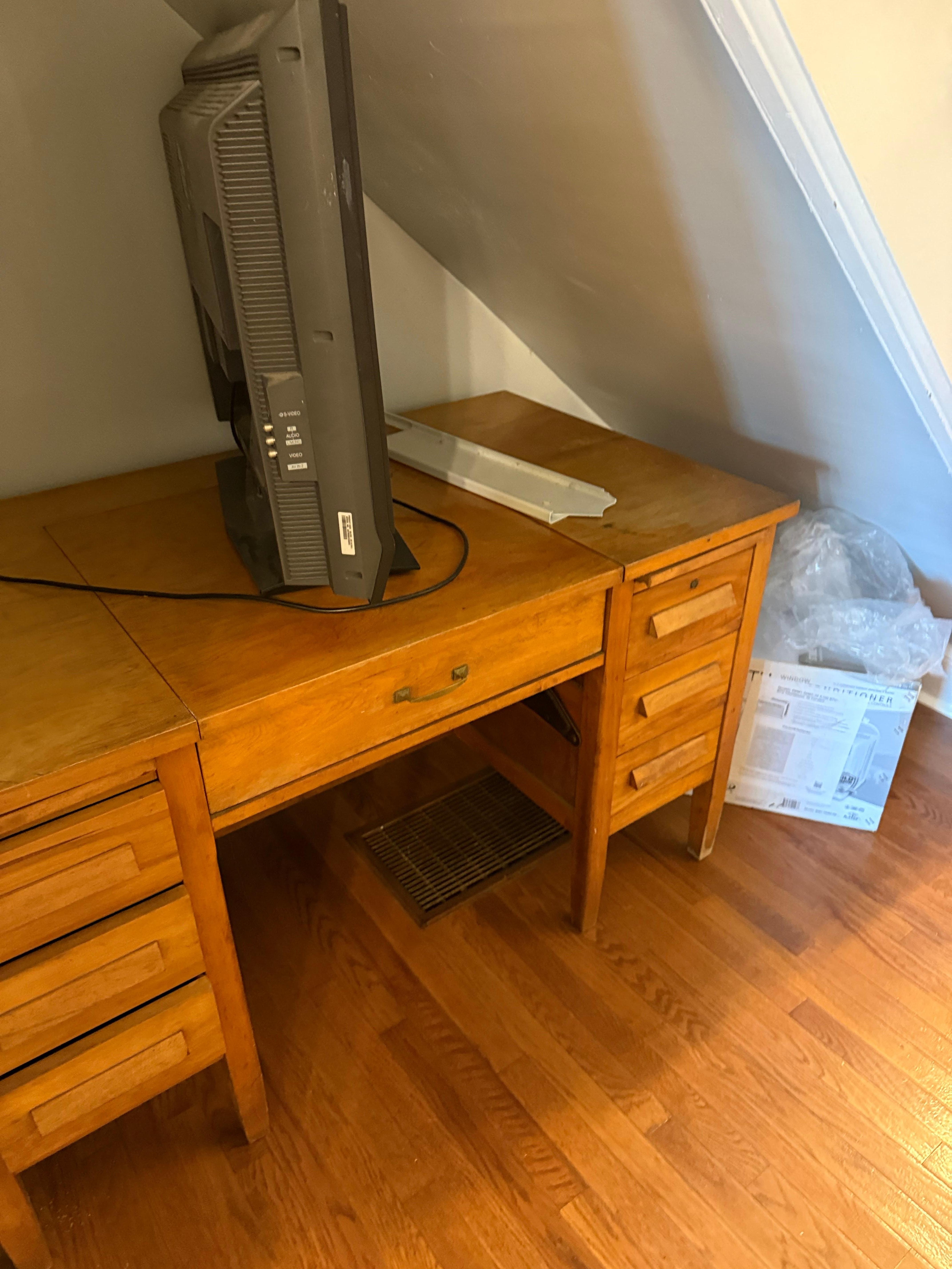 Garbage under the stairs