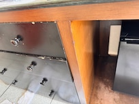Old beat up furniture. Drawers don’t open all the way
