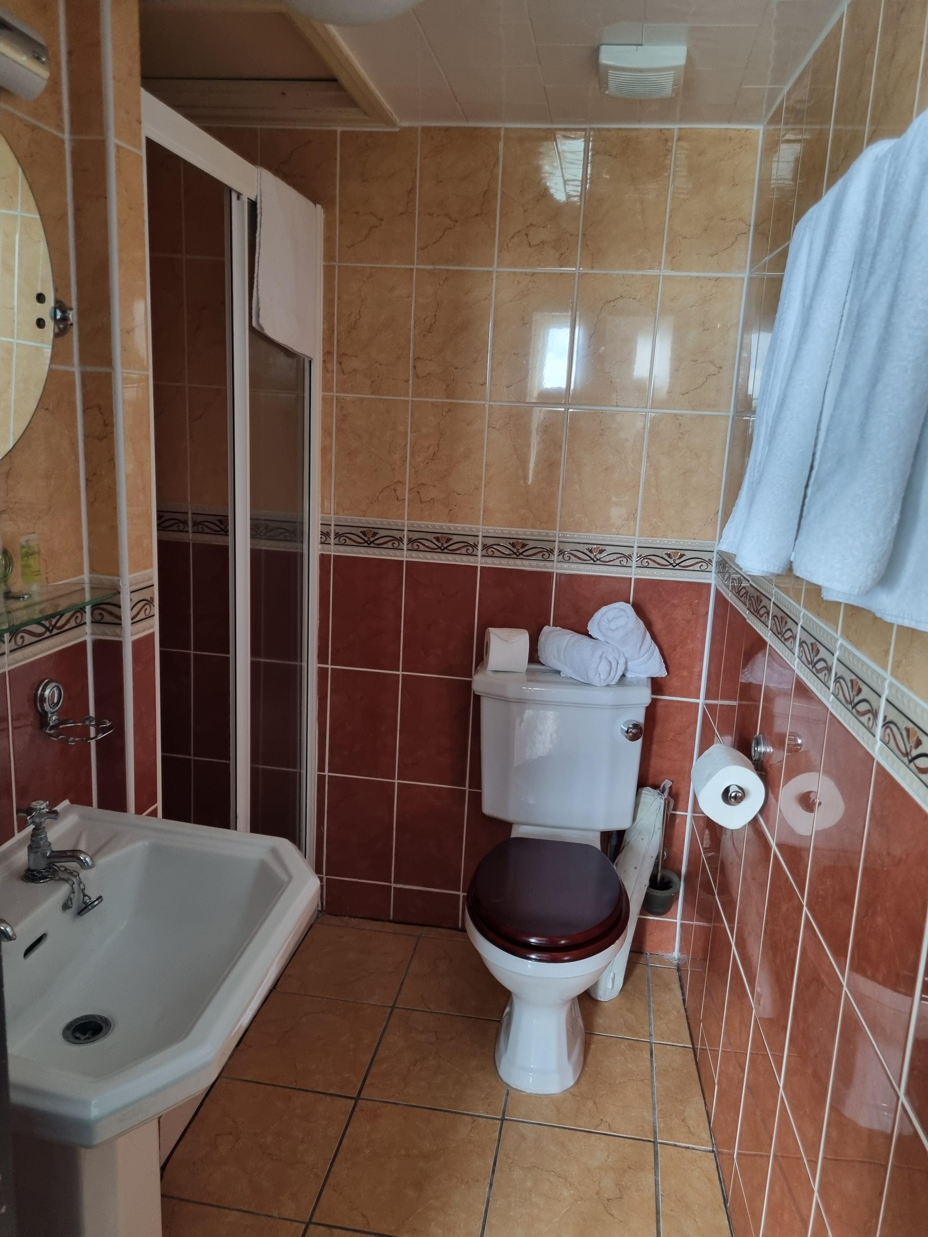 The bathroom & shower were fine