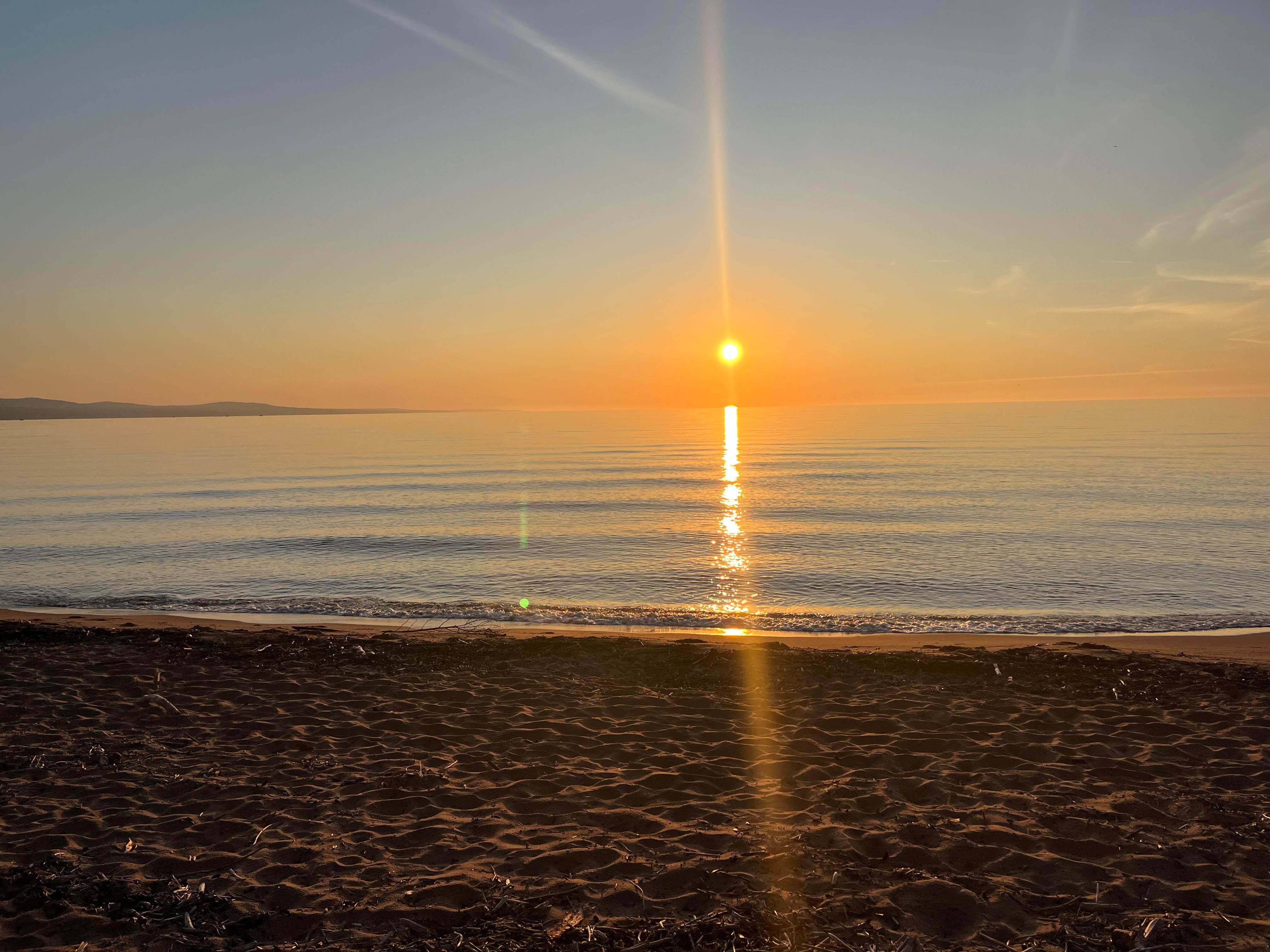 Sunrise from beach