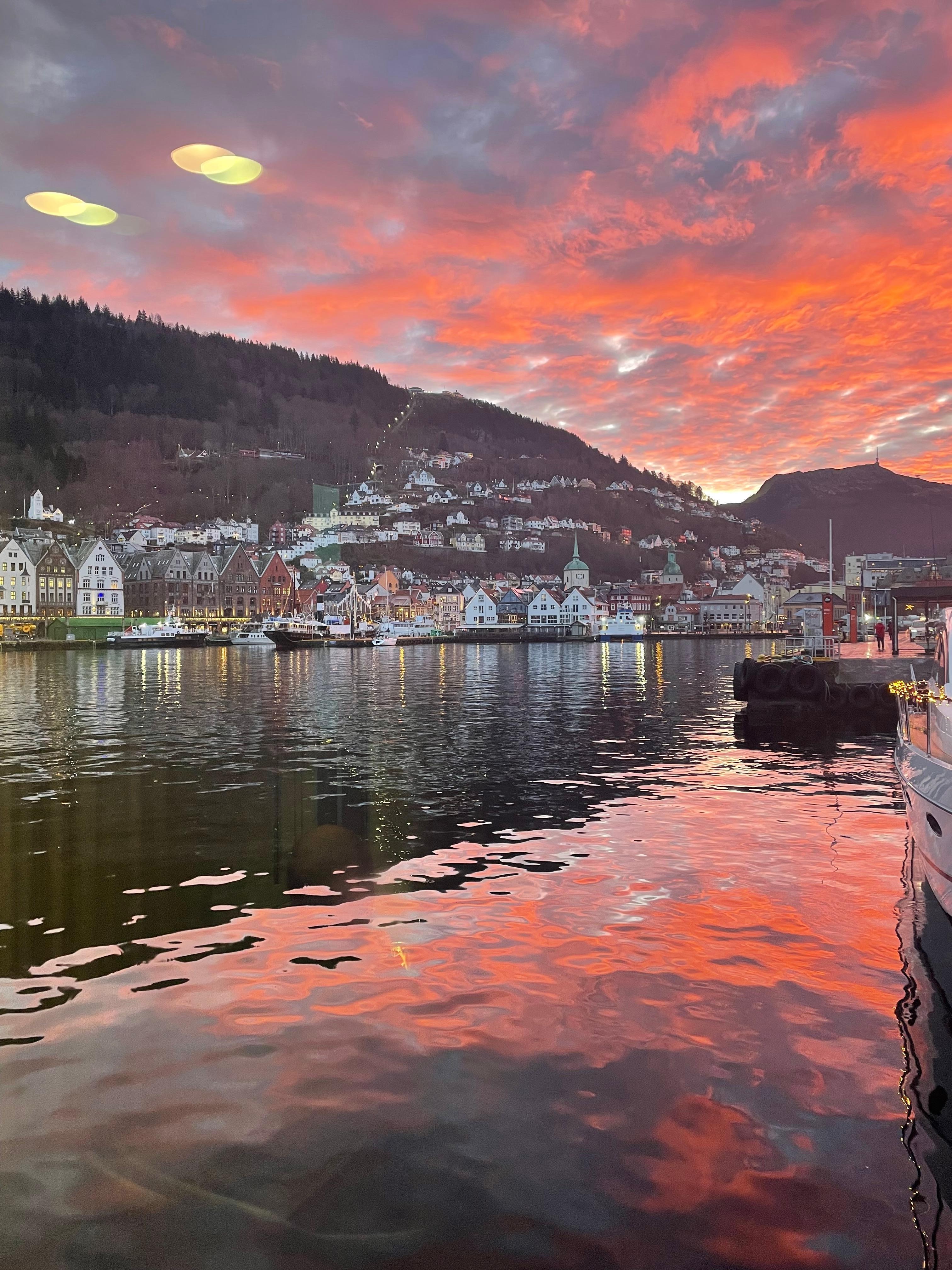 Sunrise from breakfast too
