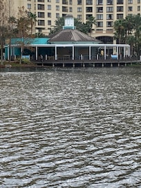 Fun water front grill