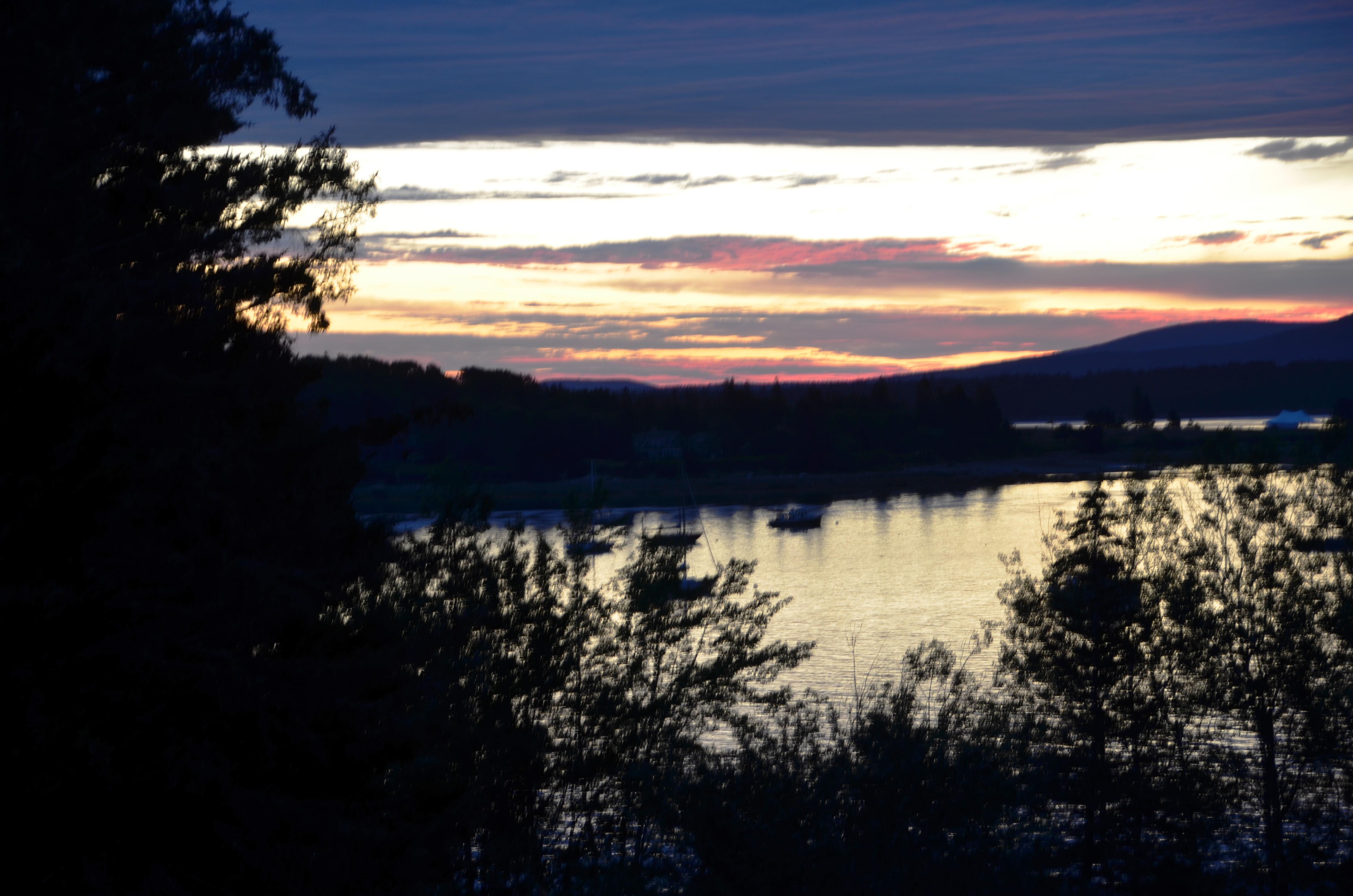 Beautiful sunrise from the deck