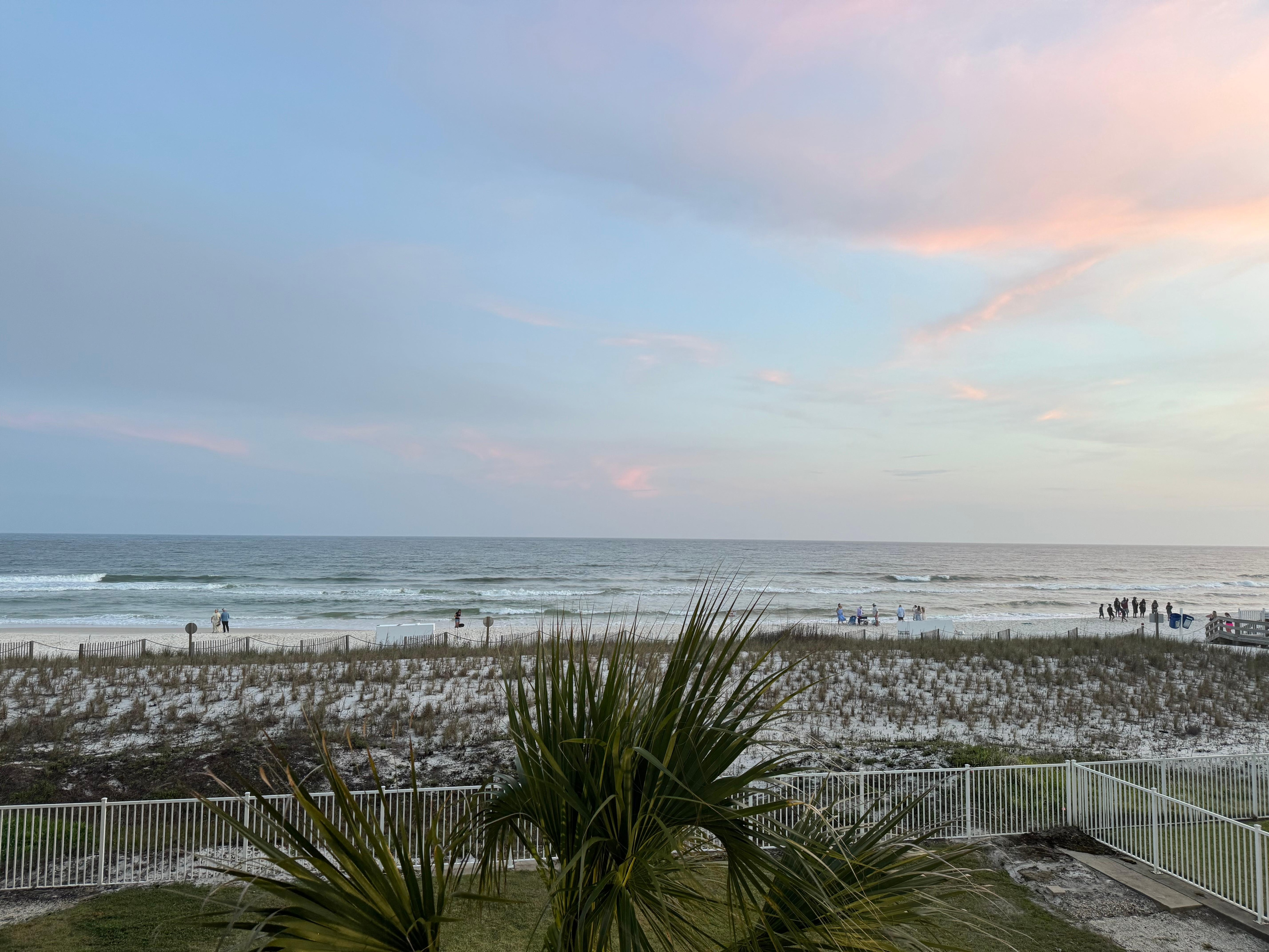 View from balcony. 