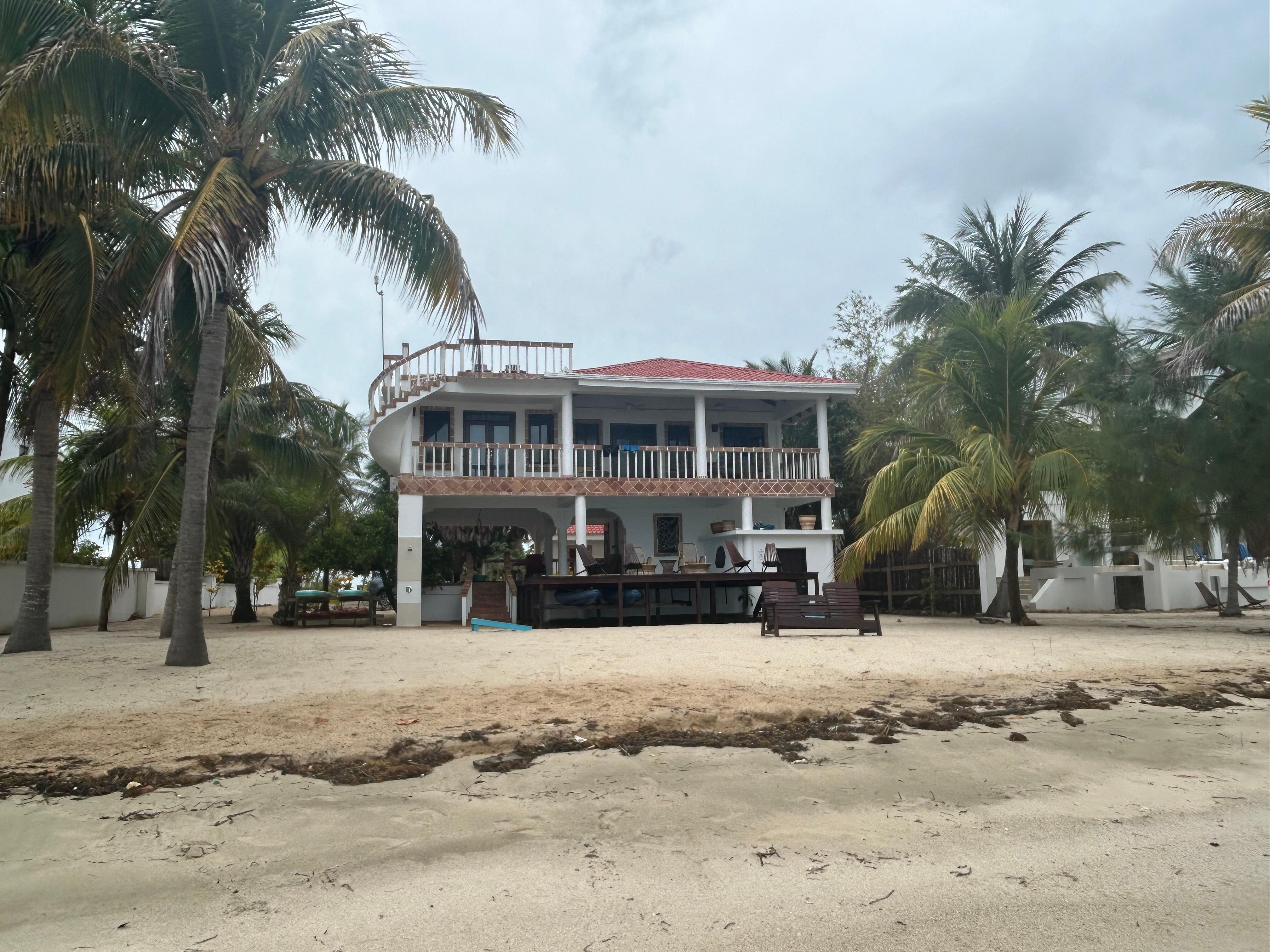 The house from the beach