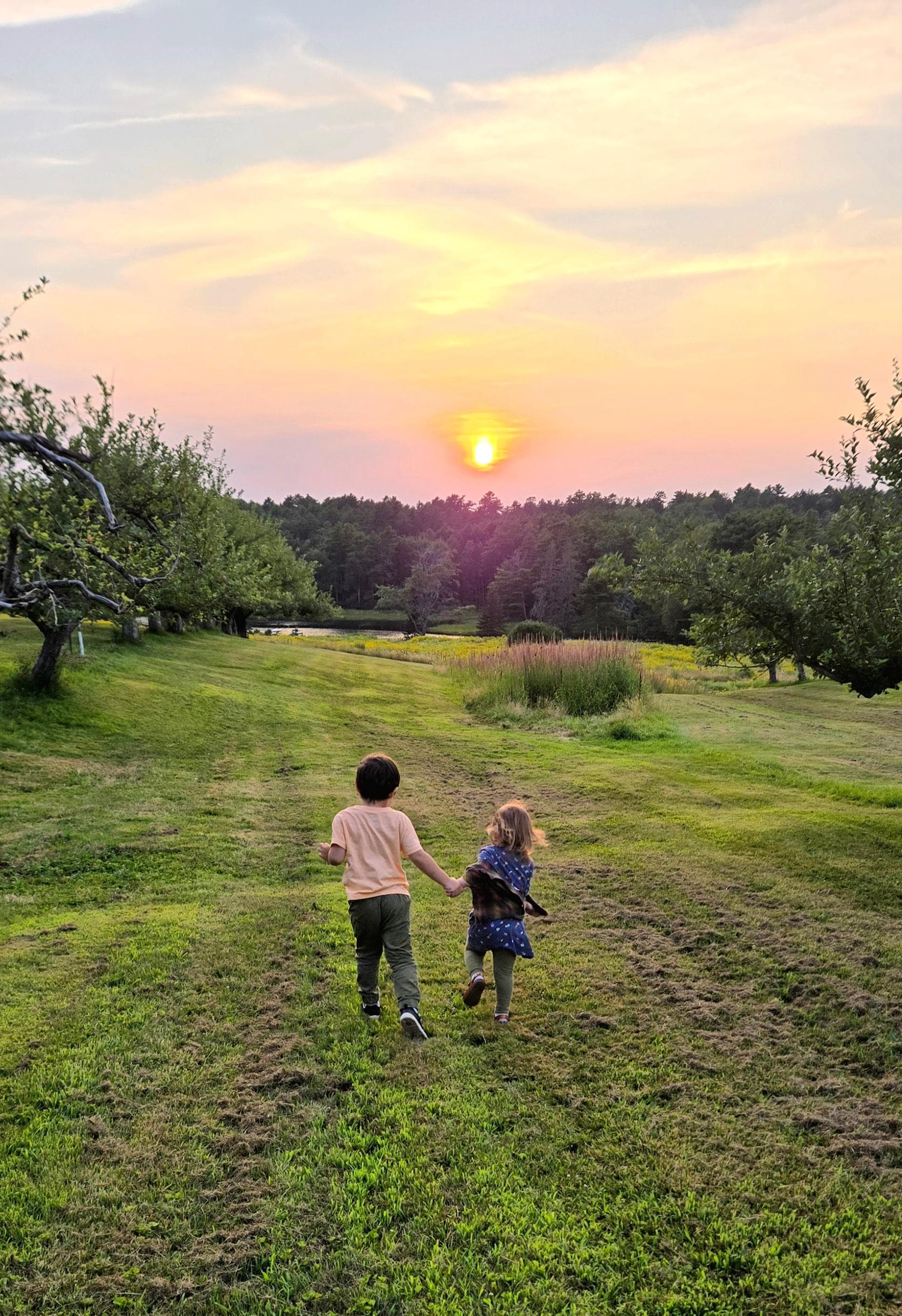 Sunsets nearby at Clark's Cove Farm
