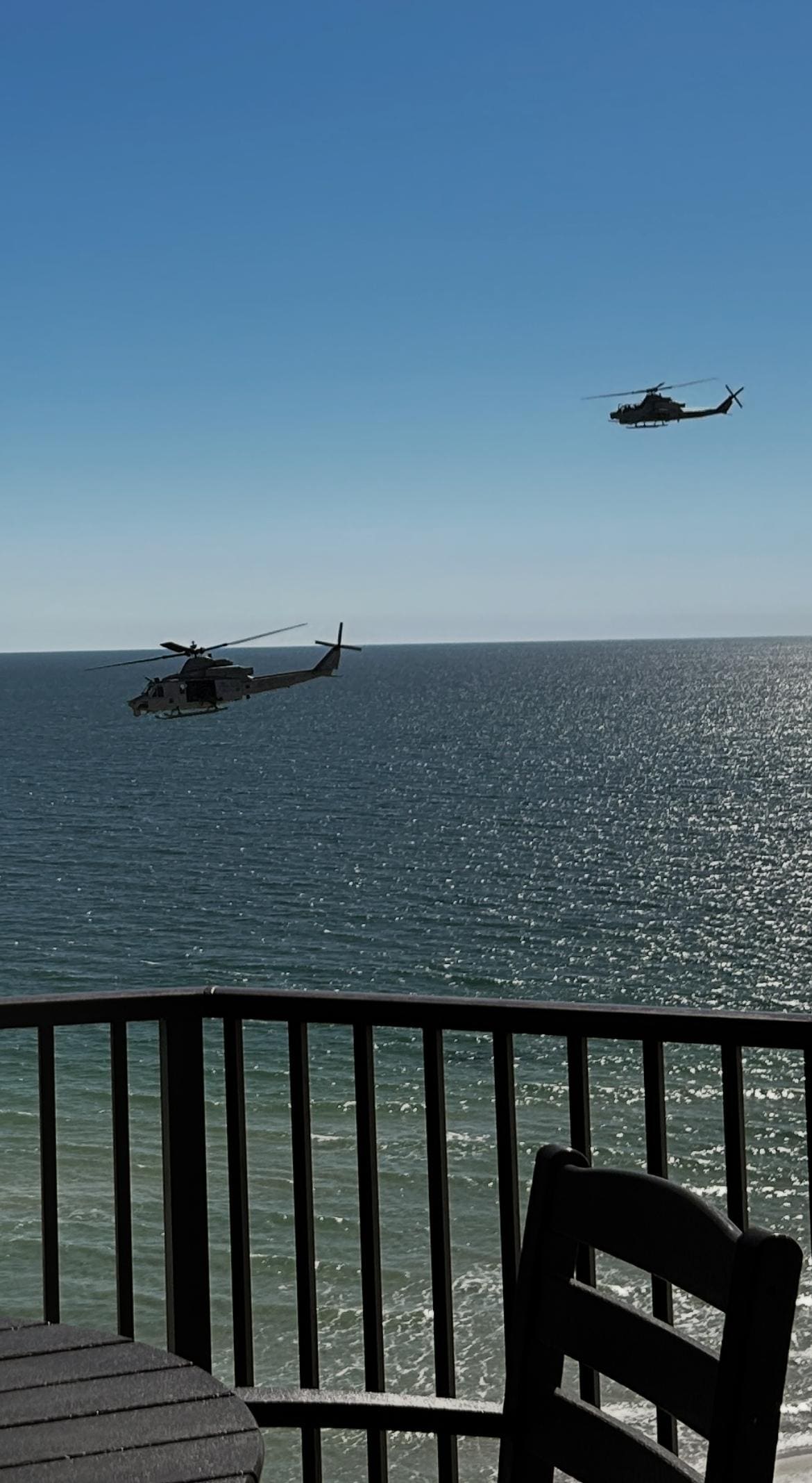 Helicopters passing by