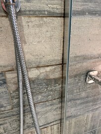 Very dirty shower grout