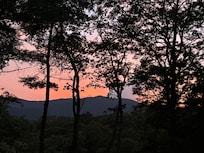The sunset off the back deck.