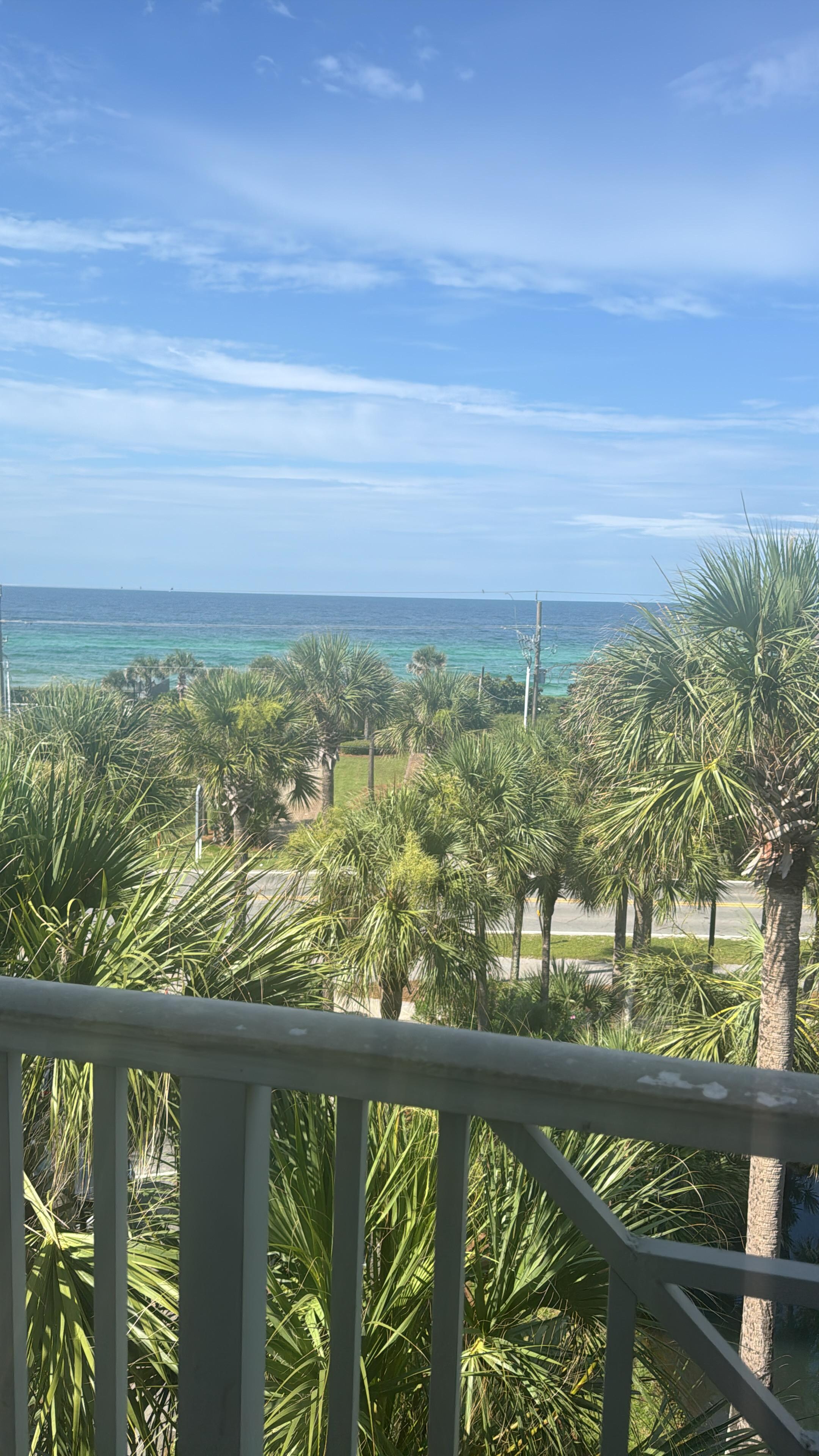 View from balcony. 