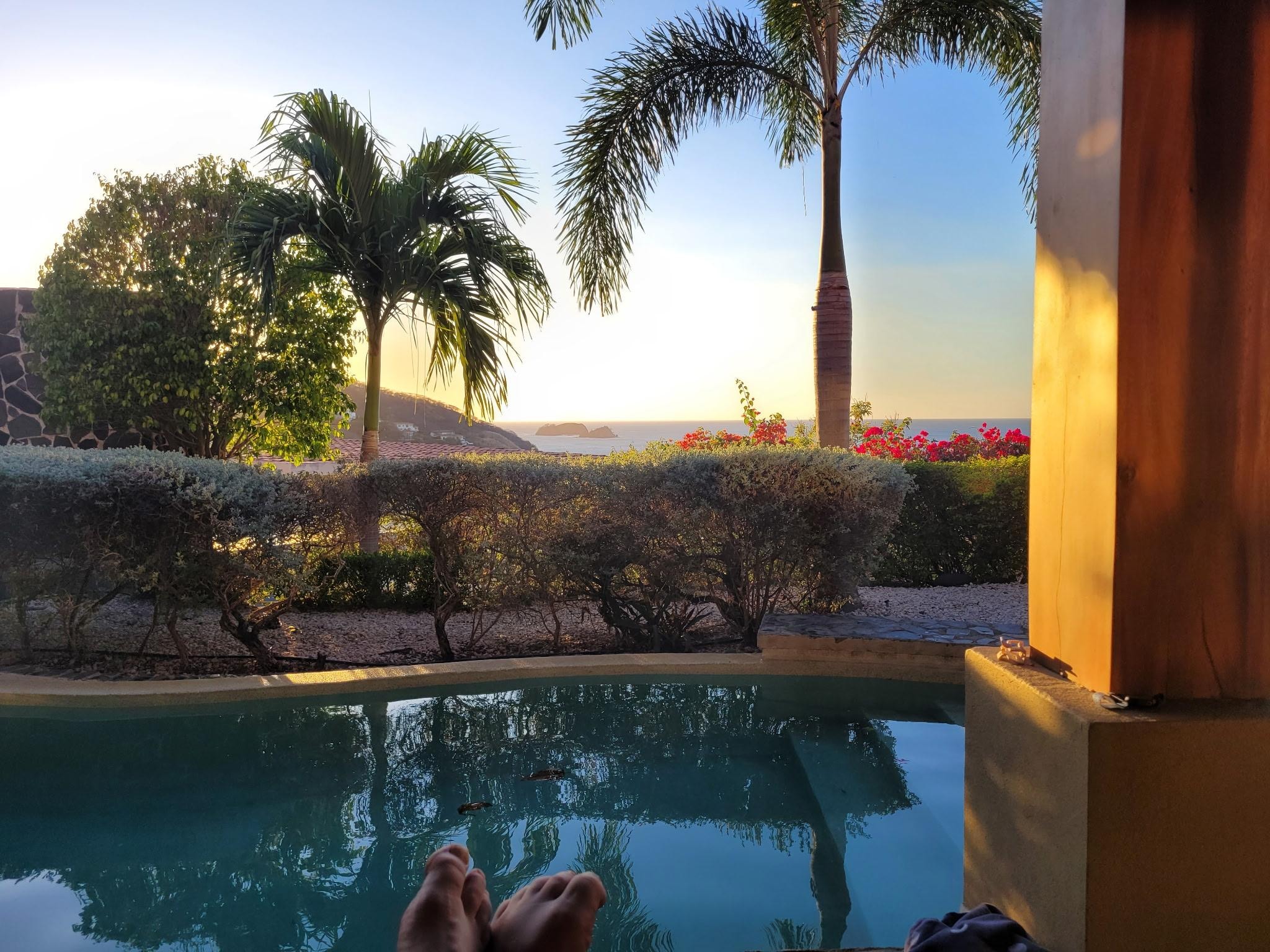 Our first morning sunrise.