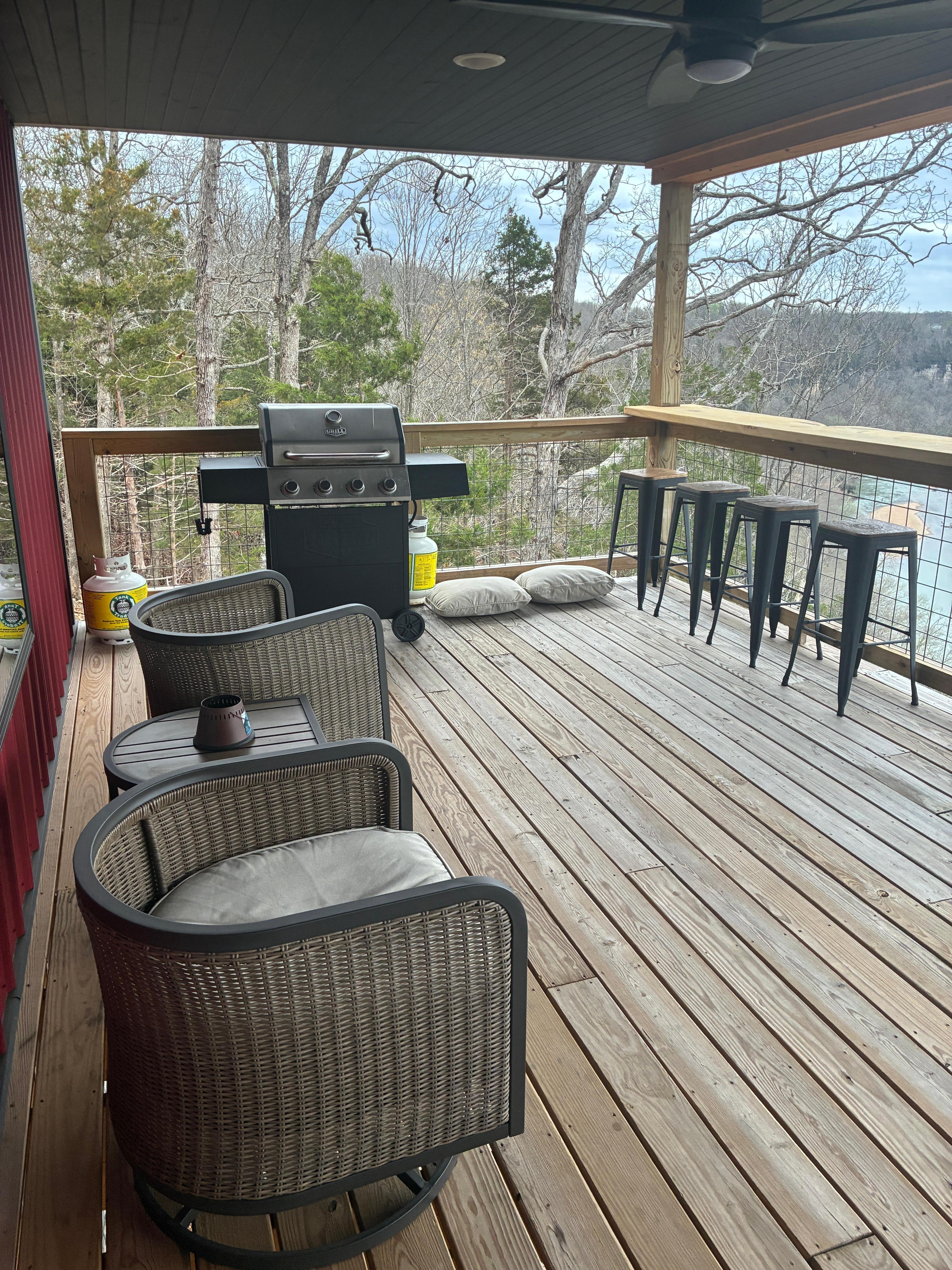 Back deck left side view