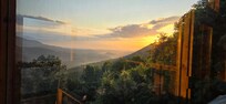 View from the third floor balcony in the AM.