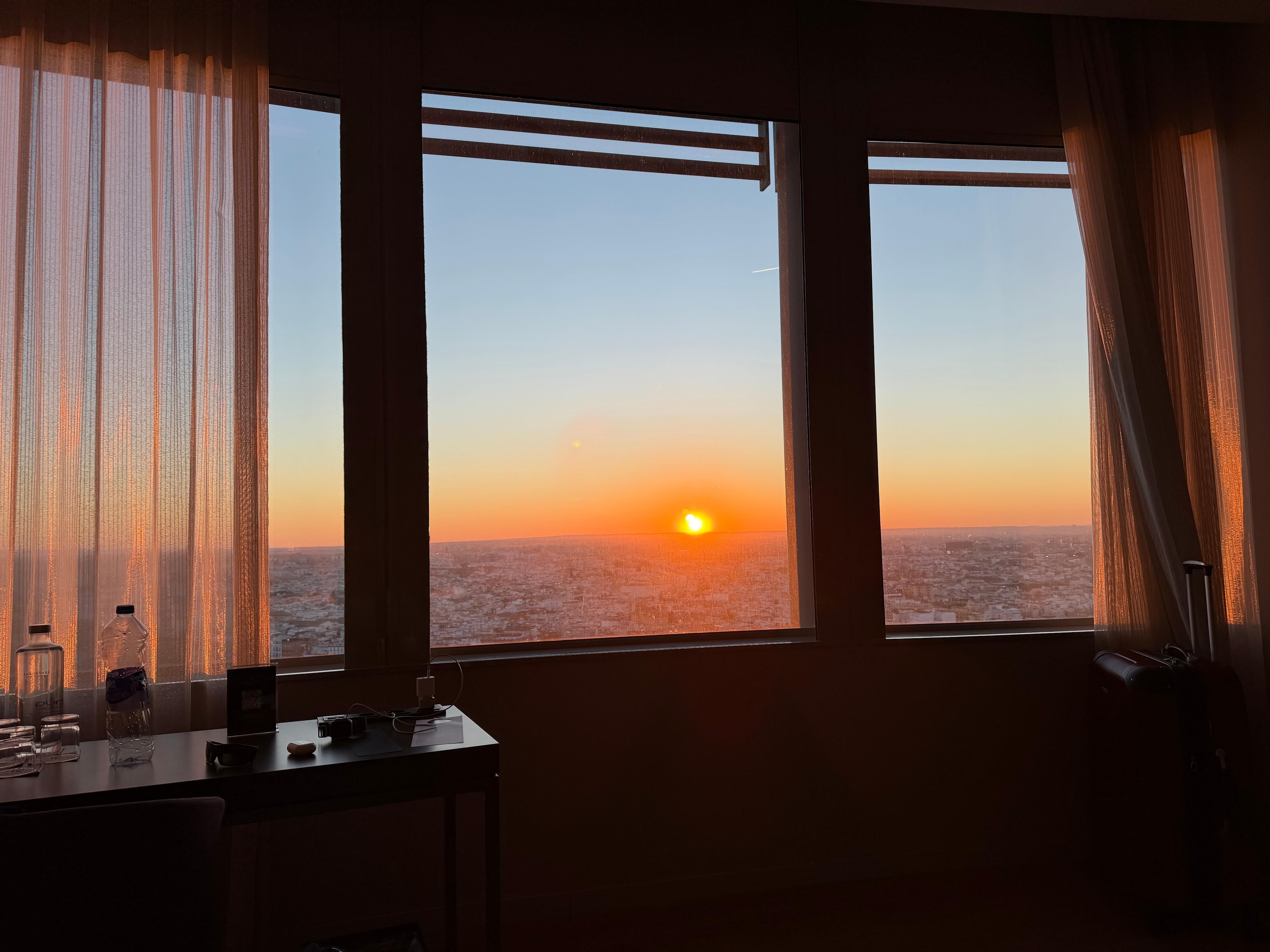 Sunrise from the 22nd floor 
