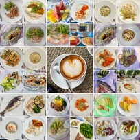 Den fina maten från hotellets restaurang.