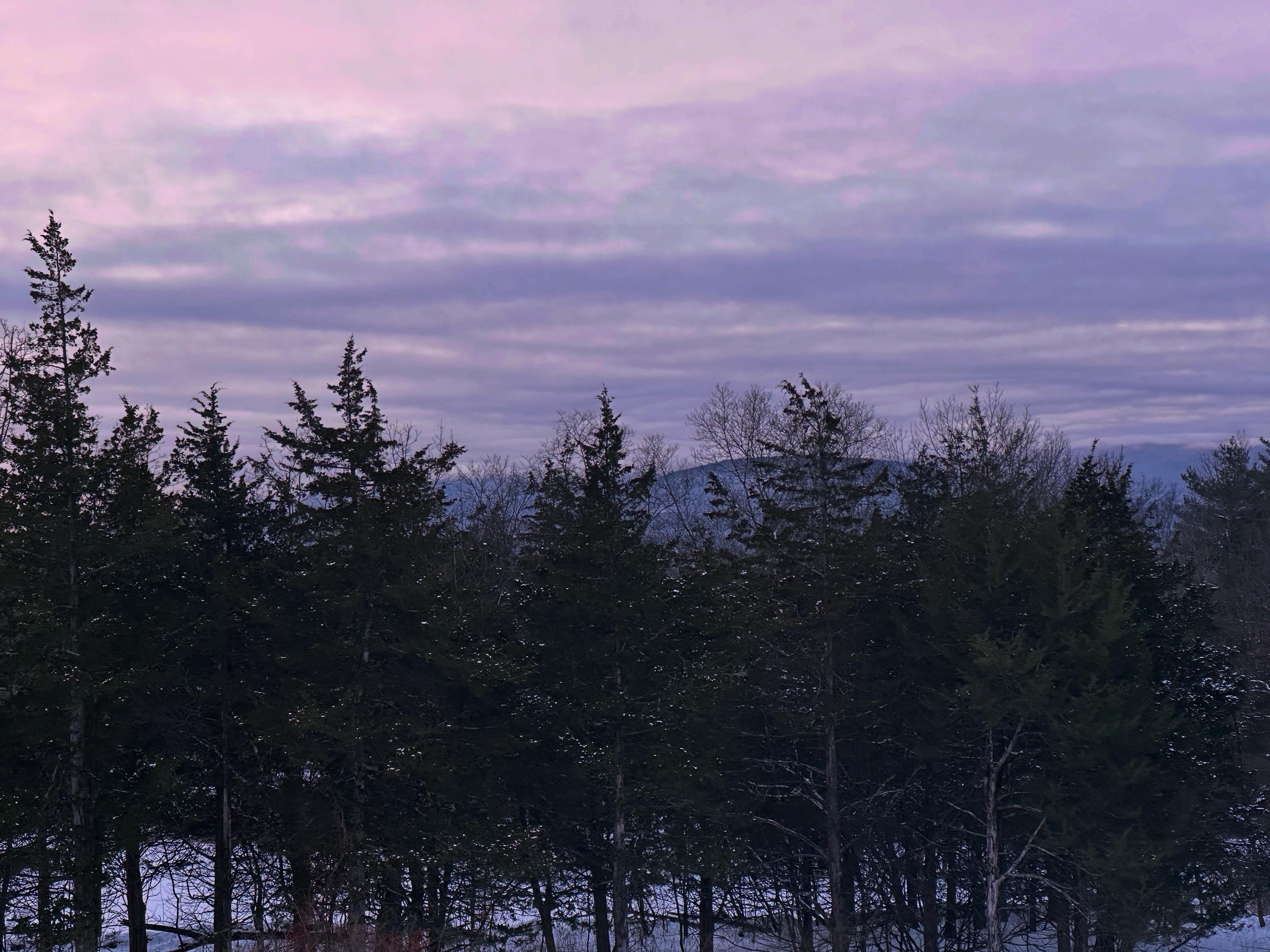 Lovely view of the Catskills from the deck.