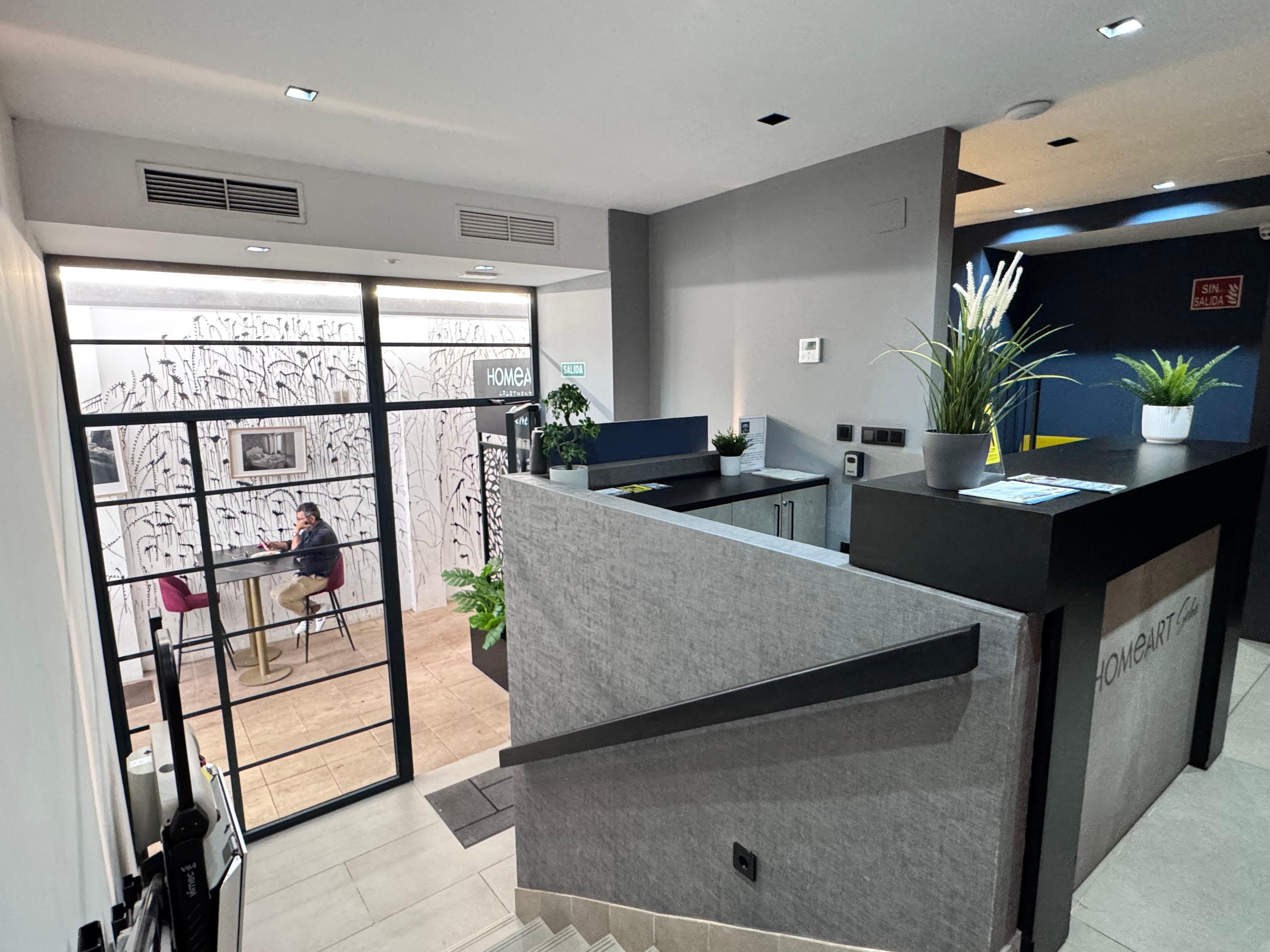The front desk