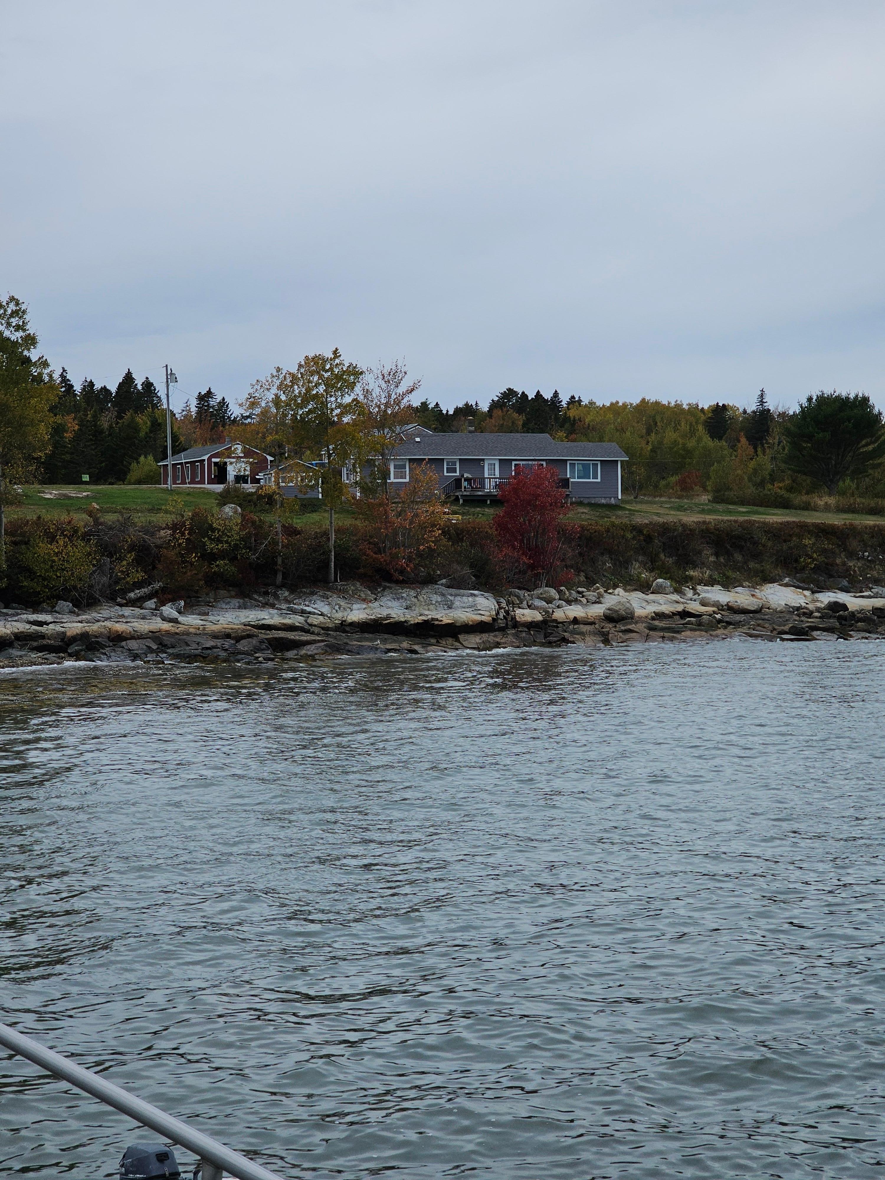 View of the house from the nearby pier