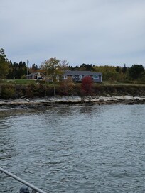 View of the house from the nearby pier