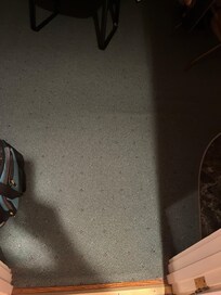 Incline from floor to bathroom