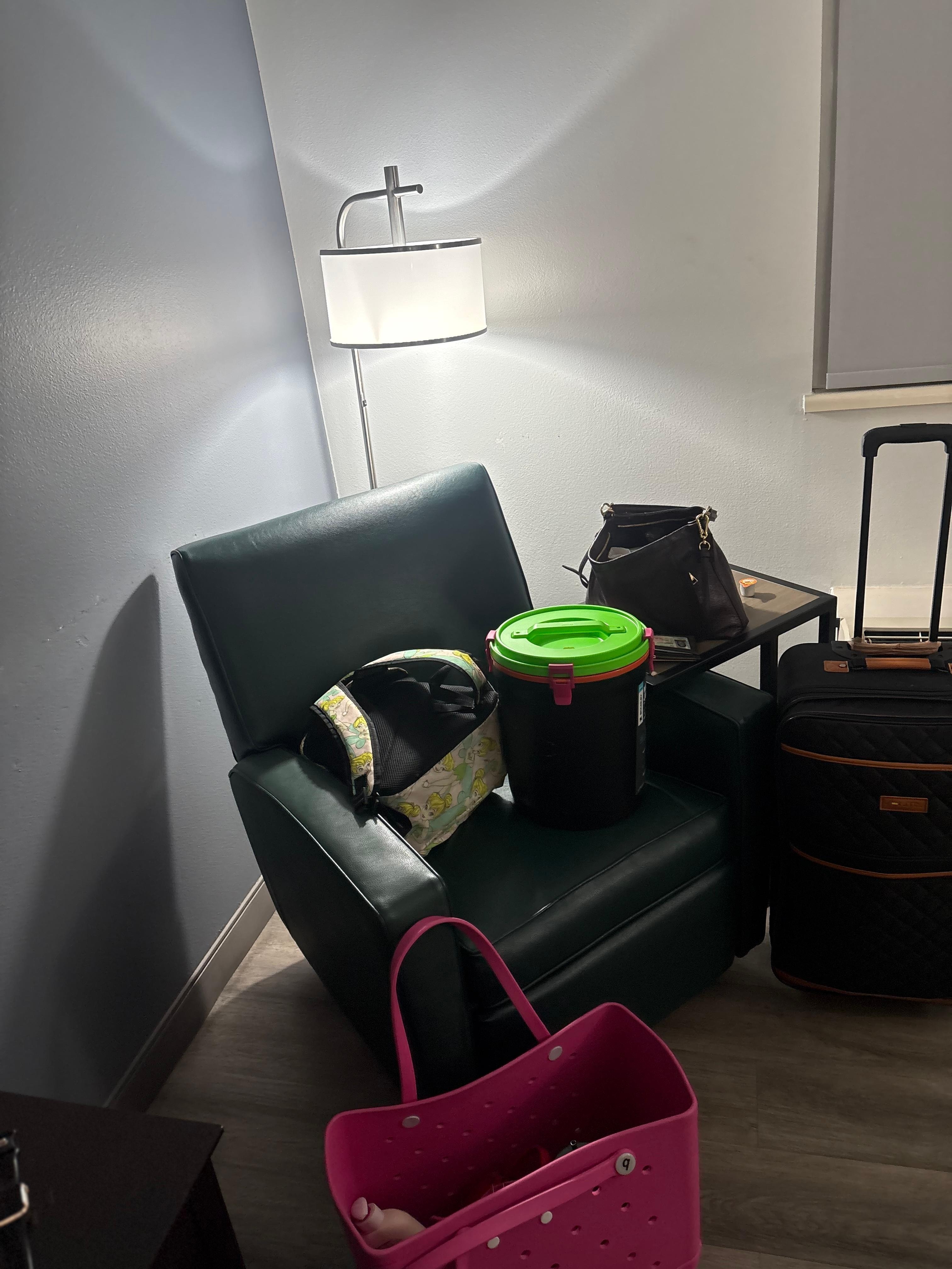 The section to the right when you walk in