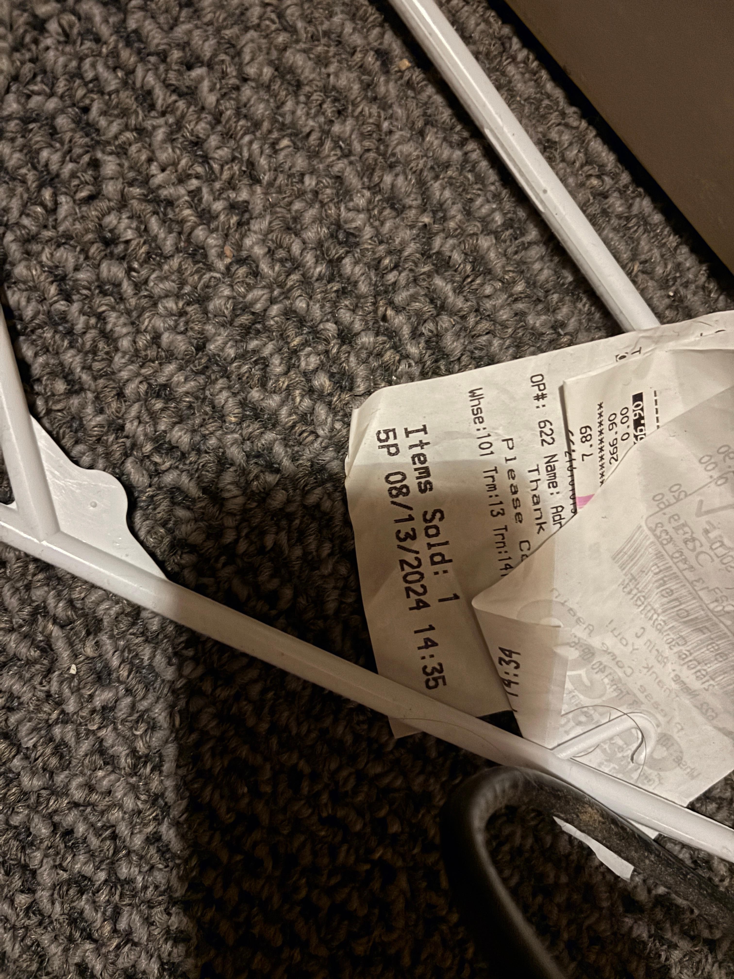 Receipt from 8/13/2024