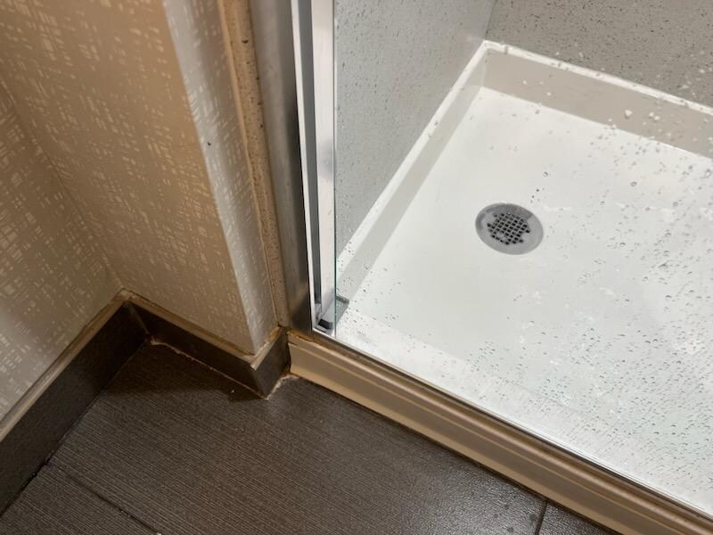 Shower door did not seal
