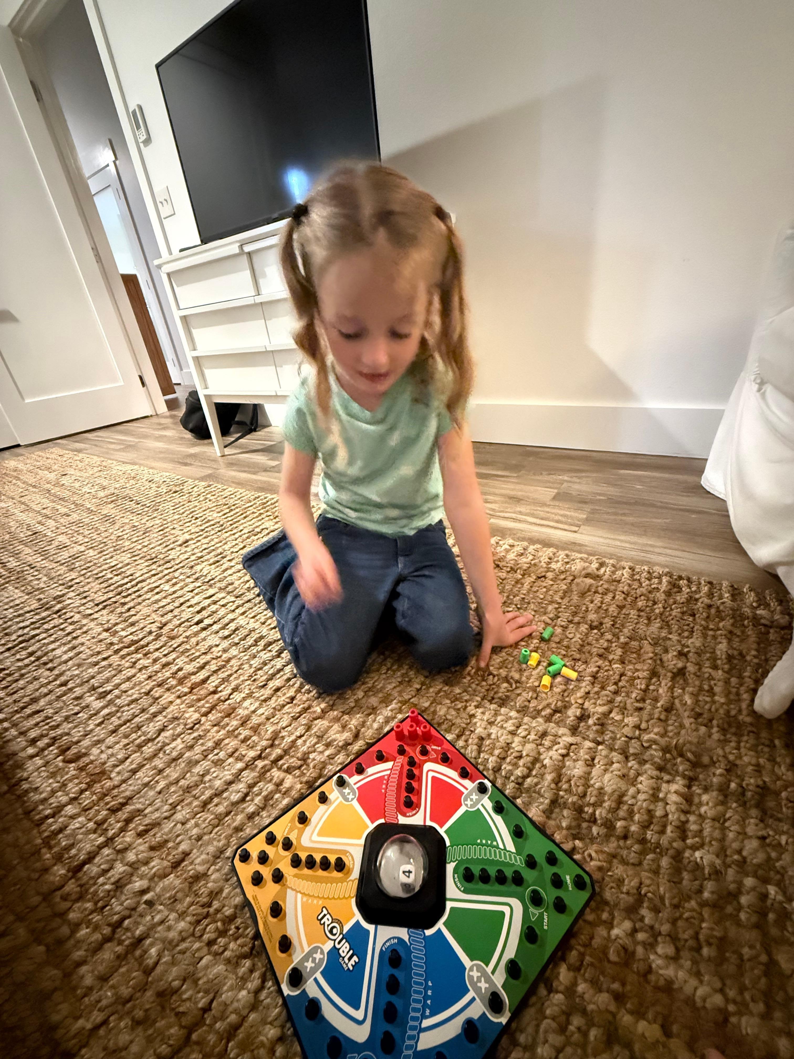 There were lots of board games to choose from. 