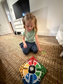 There were lots of board games to choose from.