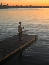 Dock for fishing